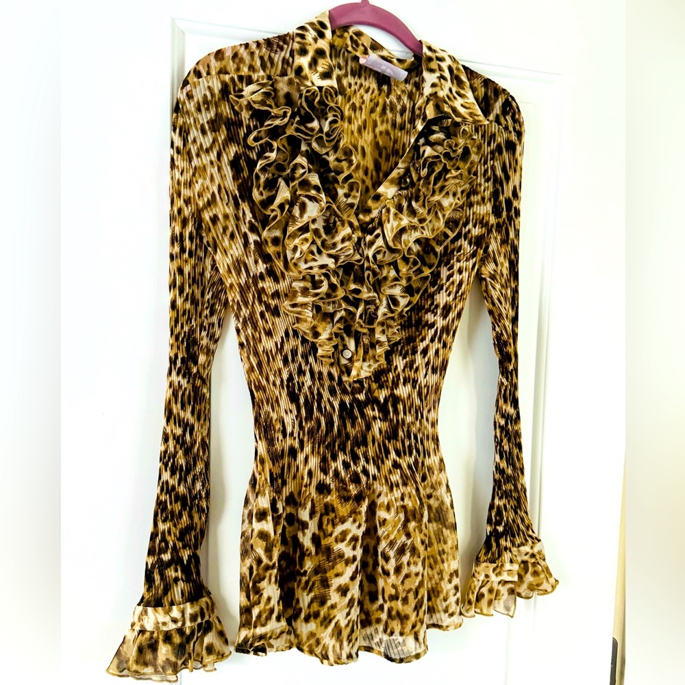 🎁BOGO🎁Flattering Leopard Print Blouse